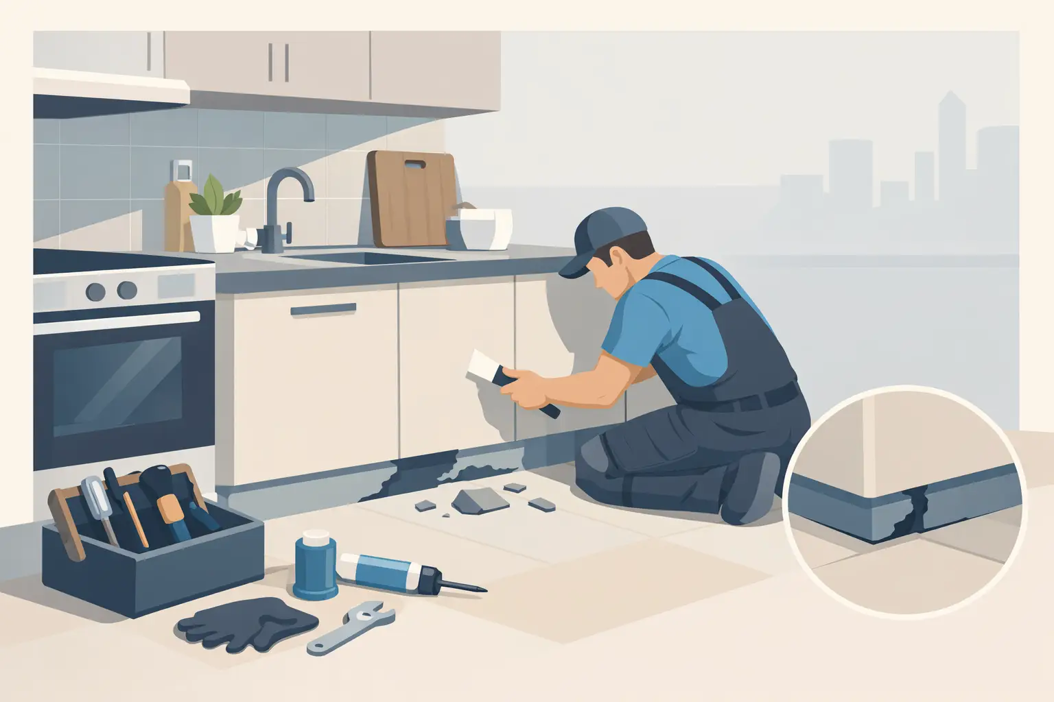 Kitchen Cabinet Plinth Repair in Singapore Kitchen Cabinet Plinth Repair in Singapore