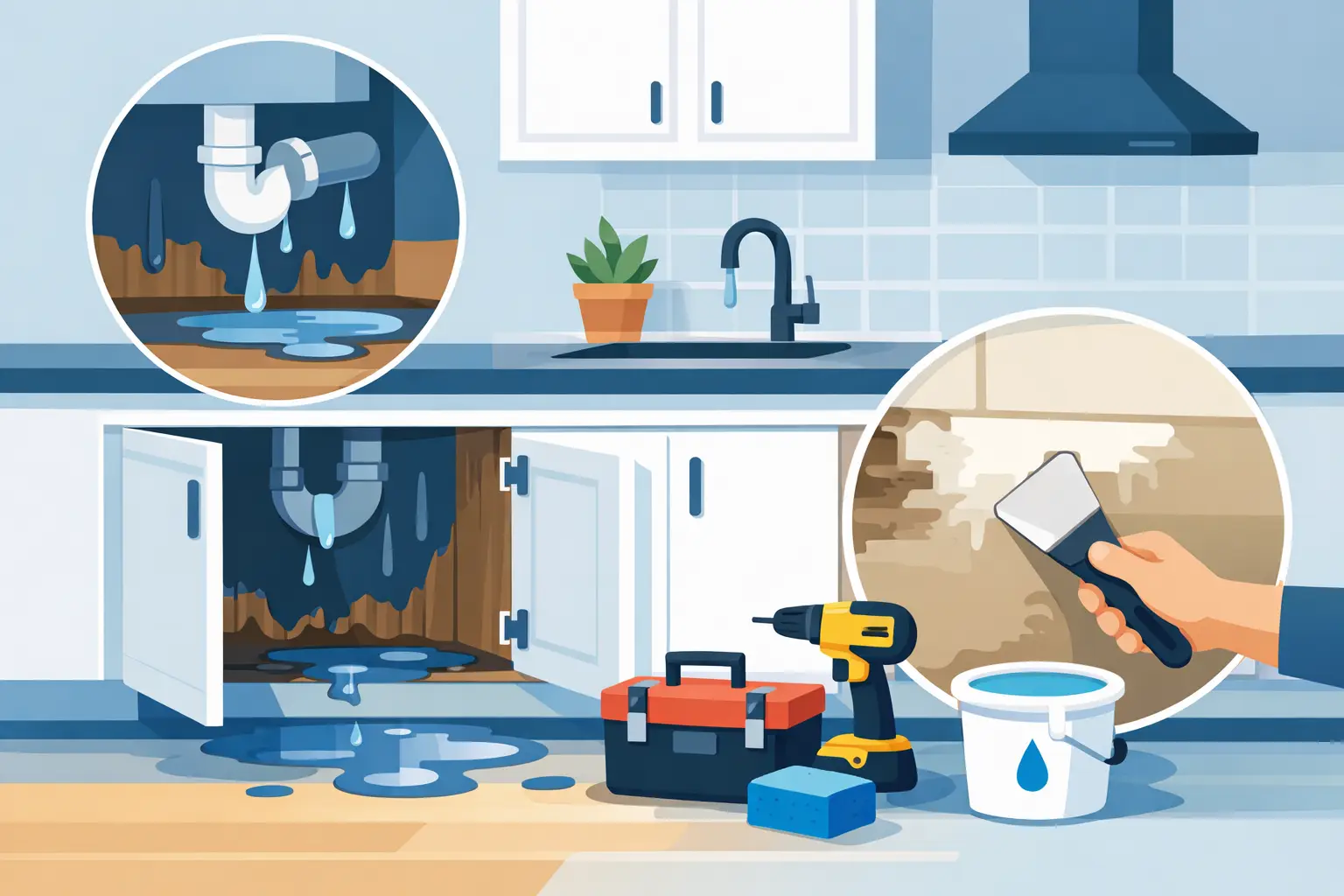 Kitchen Cabinet Water Damage Repair Kitchen Cabinet Water Damage Repair