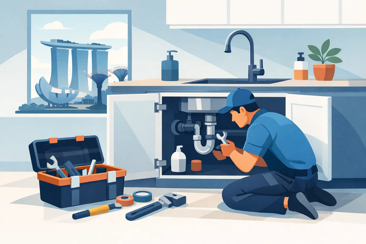 Under Sink Cabinet Repair in Singapore Under Sink Cabinet Repair in Singapore