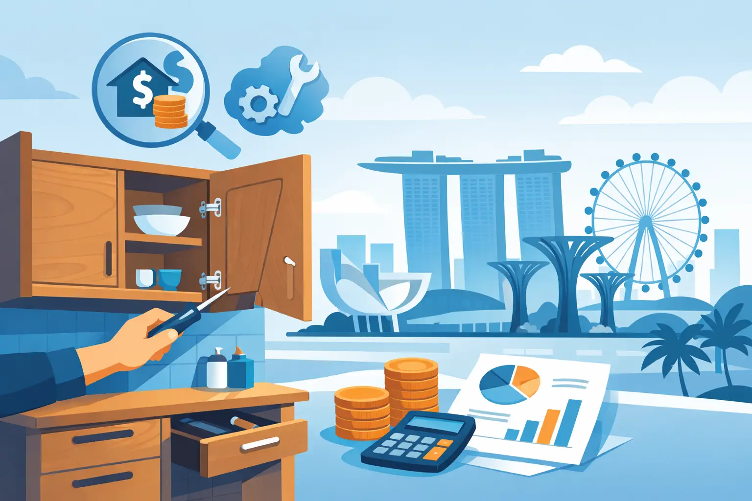 How Much Cabinet Repair Costs in Singapore