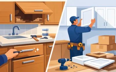 Partial Cabinet Repair vs Replacement