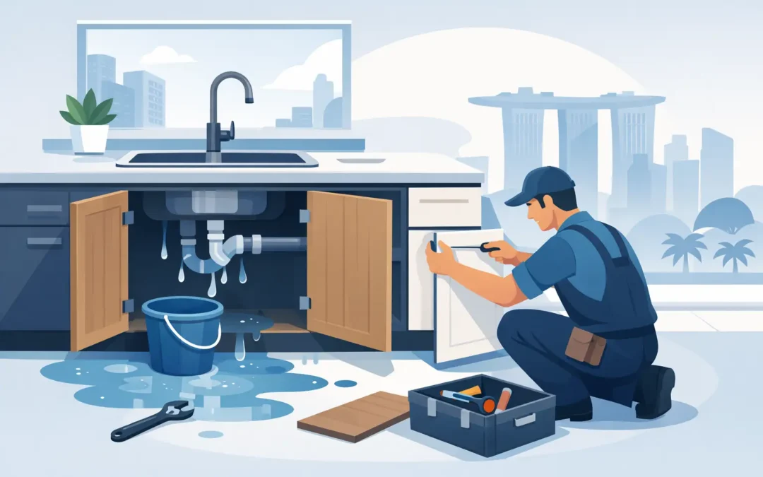 Cabinet Rescue After a Pipe Leak in Singapore