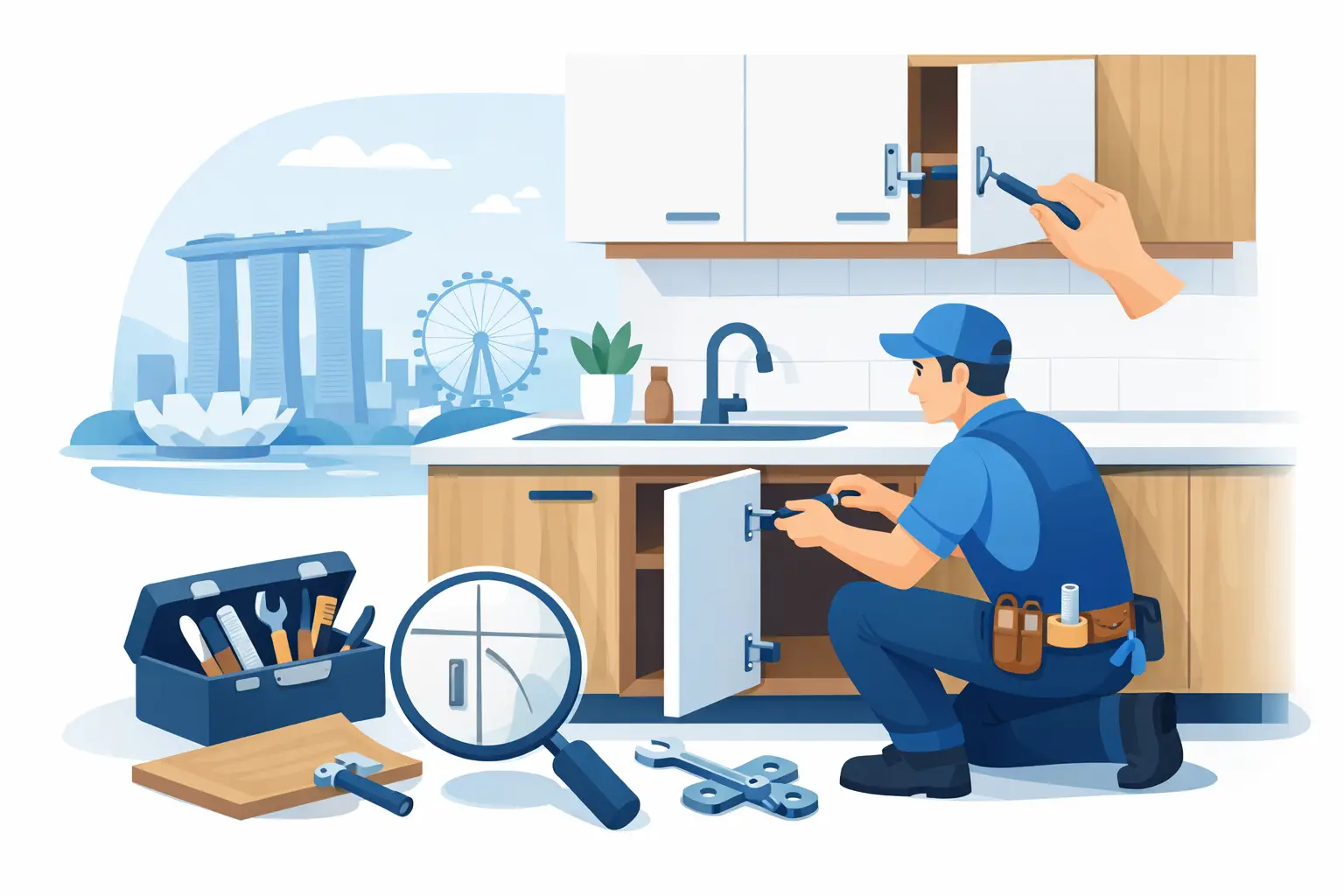 Best Kitchen Cabinet Repair Options in Singapore