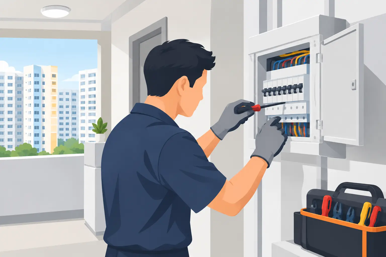 Faulty Breaker Troubleshooting Example for HDB Flats Faulty Breaker Troubleshooting Example for HDB Flats