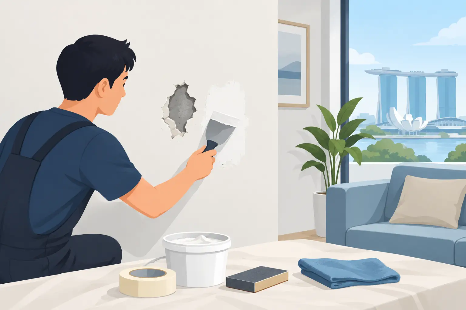 How to Patch Wall Holes in Singapore Homes