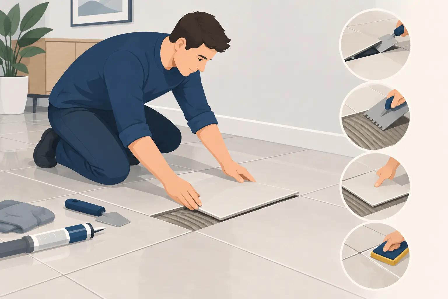 How to fix loose floor tiles without bigger damage How to fix loose floor tiles without bigger damage