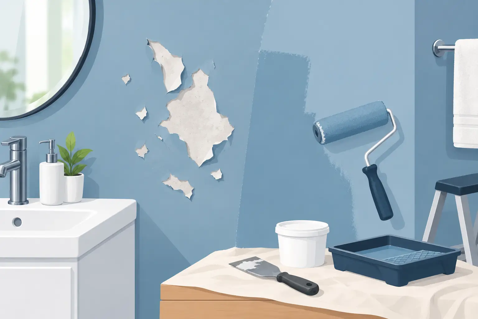 How to Repair Peeling Bathroom Paint Properly How to Repair Peeling Bathroom Paint Properly
